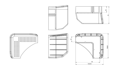 Stacking Corner KP-PALLET drawing