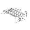 Double decking single track ATD-F partly-recessed