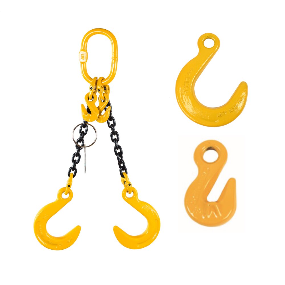 Chain Sling G80 2-leg with Foundry Hooks and Grab Hooks