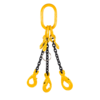Chain Sling G80 3-leg with Safety Hooks and Grab Hooks