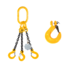 Chain sling G80 3-leg with sling hooks