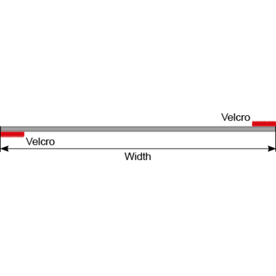 Wear Protection Extreema® width drawing | © CERTEX Danmark A/S